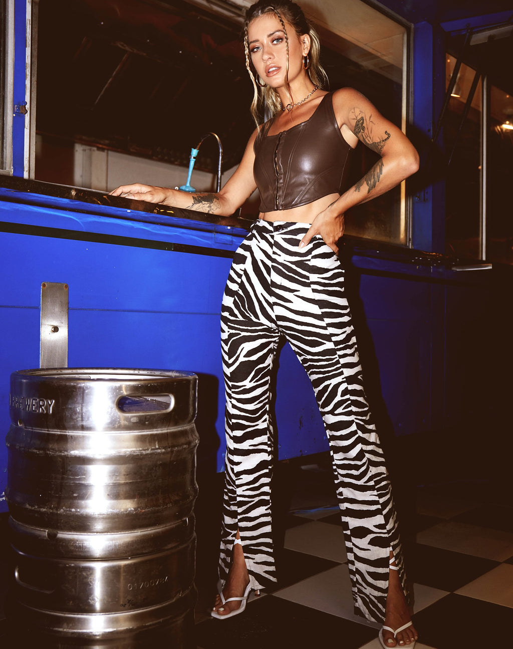 Pantalone Gesta in Zebra enorme