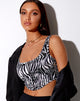 Immagine di Elci Corsetto Top in Zebra Vertical
