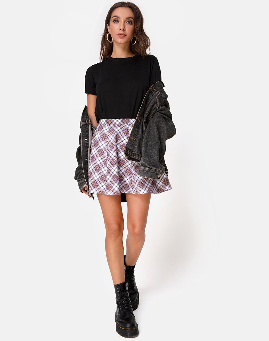 Immagine di Elda Gonna in Grunge Check Viola