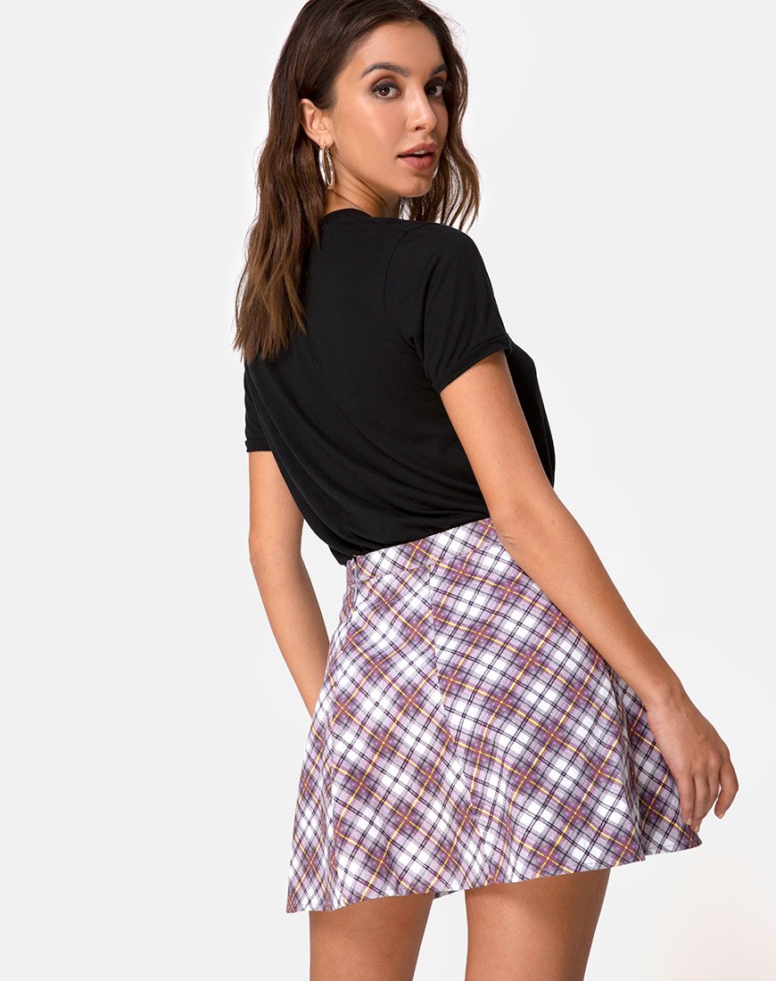 Immagine di Elda Gonna in Grunge Check Viola