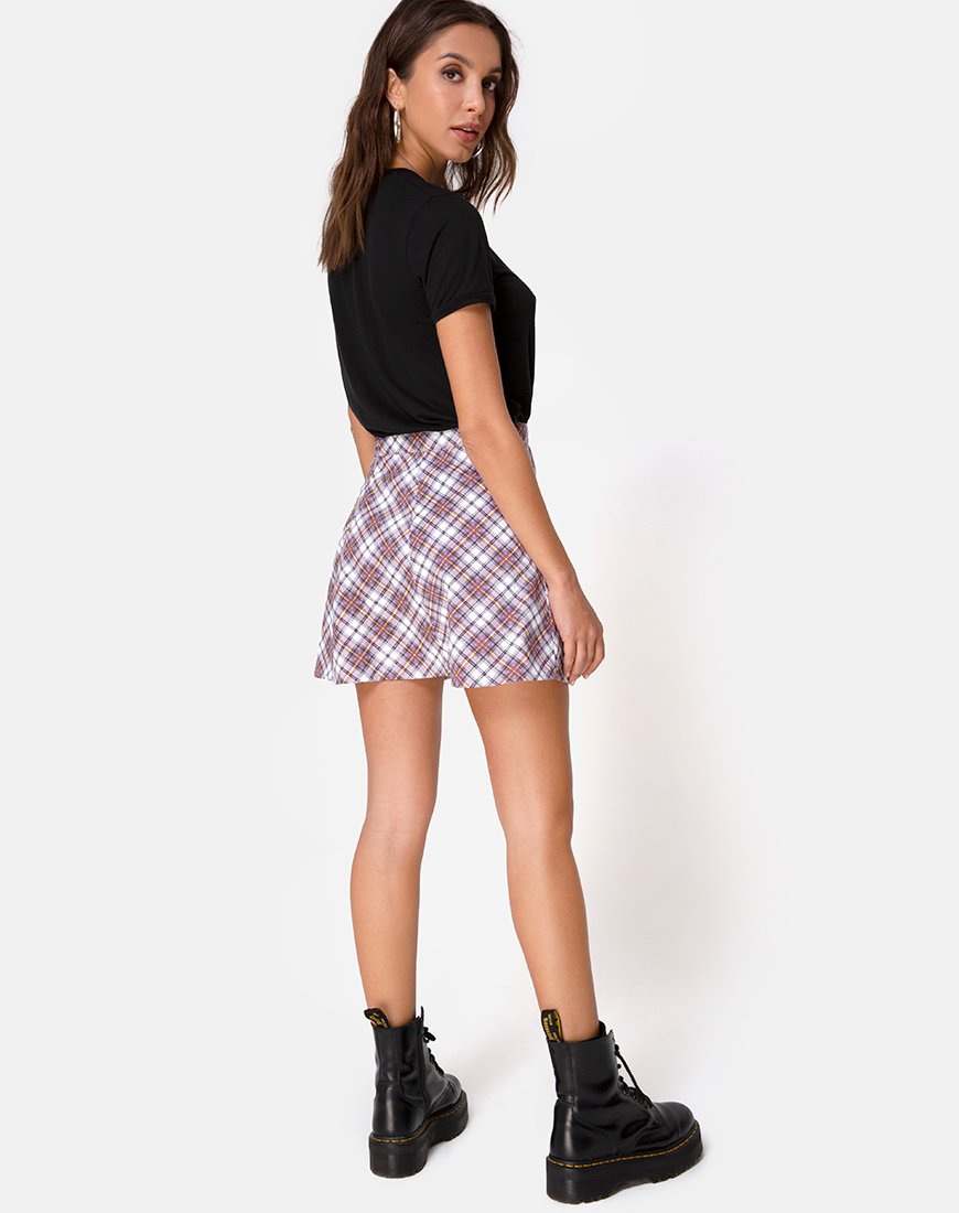 Immagine di Elda Gonna in Grunge Check Viola