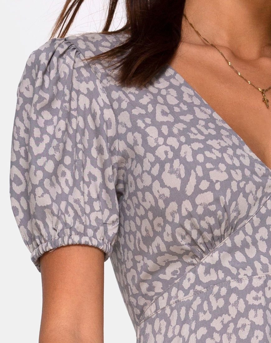 Immagine di Elfy Dress in Leopard Daze Grigio