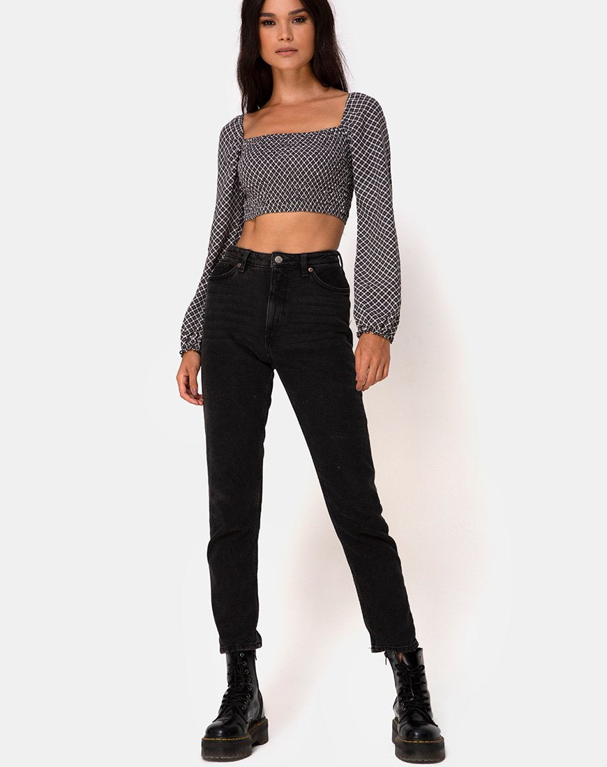 Immagine di Elina Top in Check It Out Nero