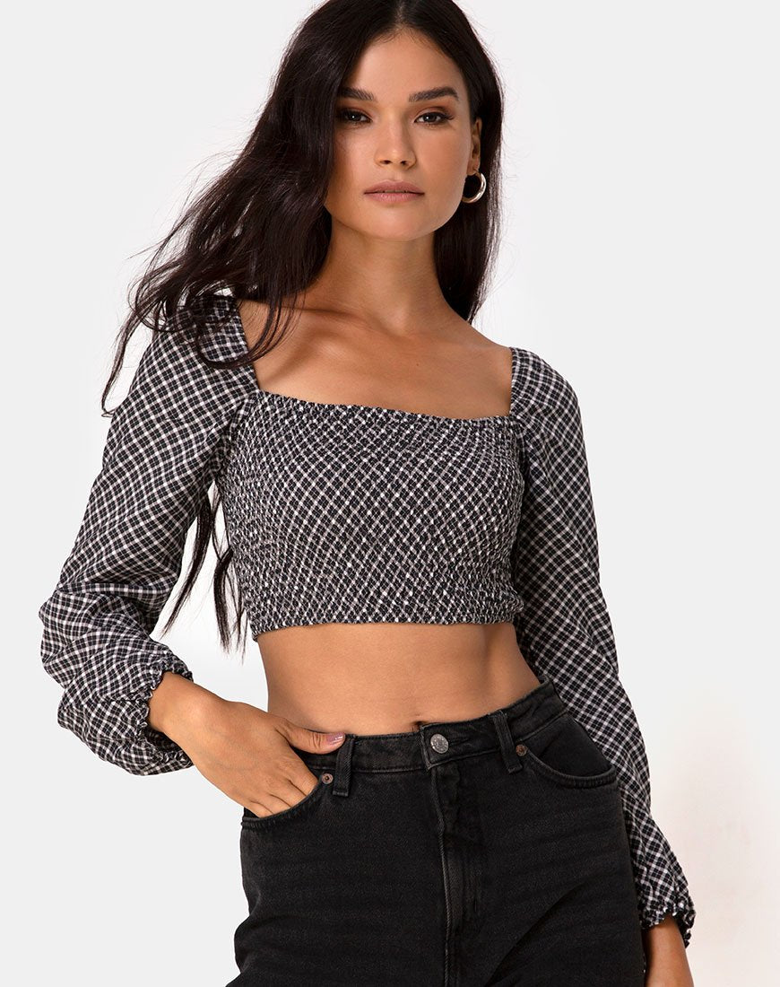 Immagine di Elina Top in Check It Out Nero