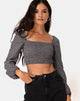 Immagine di Elina Top in Check It Out Nero