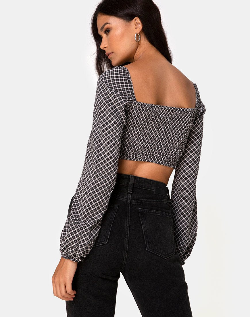 Immagine di Elina Top in Check It Out Nero