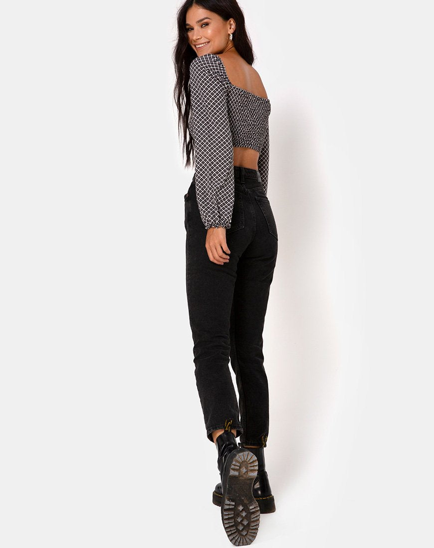 Immagine di Elina Top in Check It Out Nero