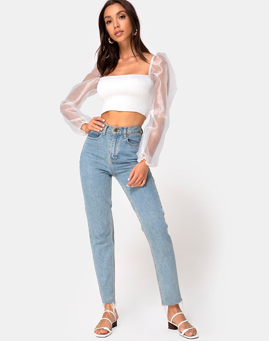 Immagine di Elina Top in Organza Crema