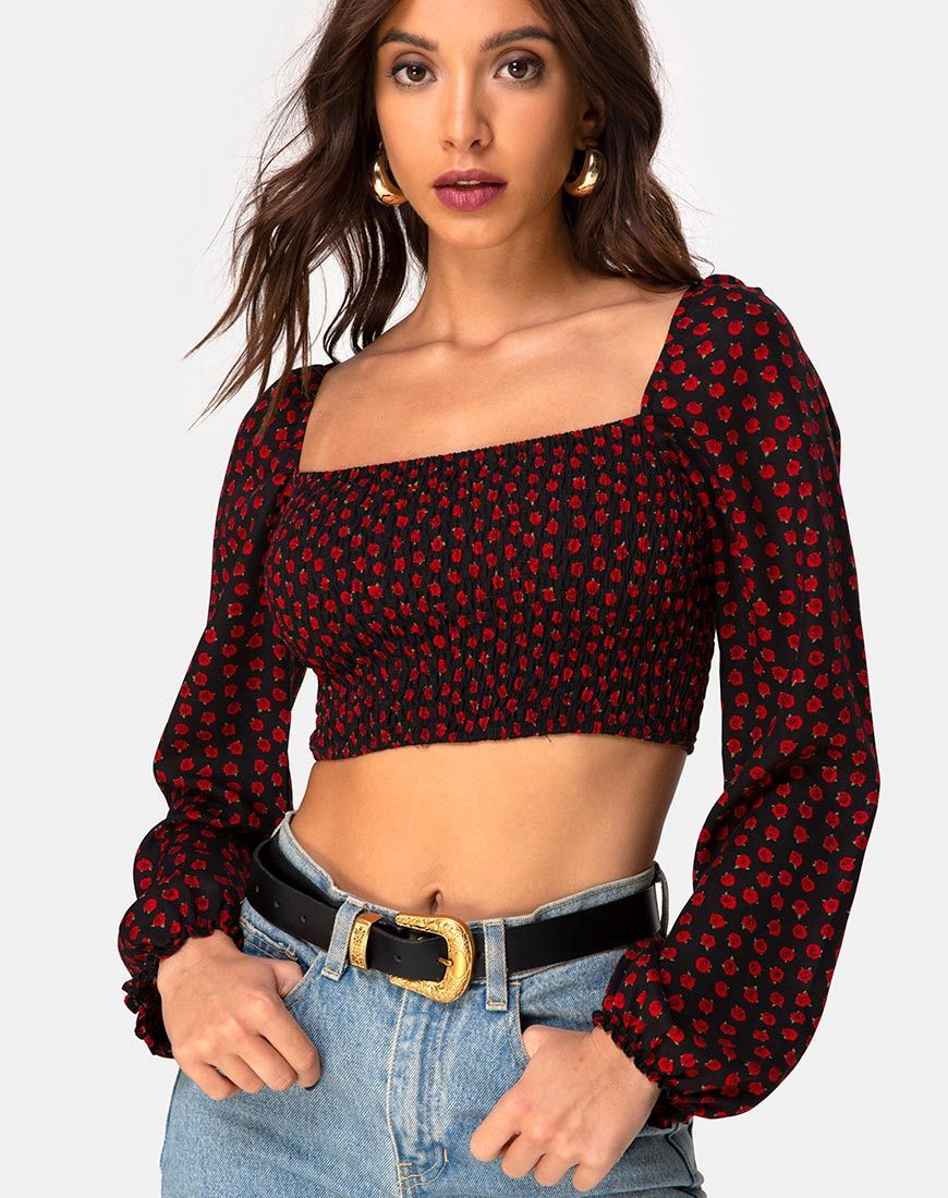 Immagine di Elina Top in Dotty Rose Nero