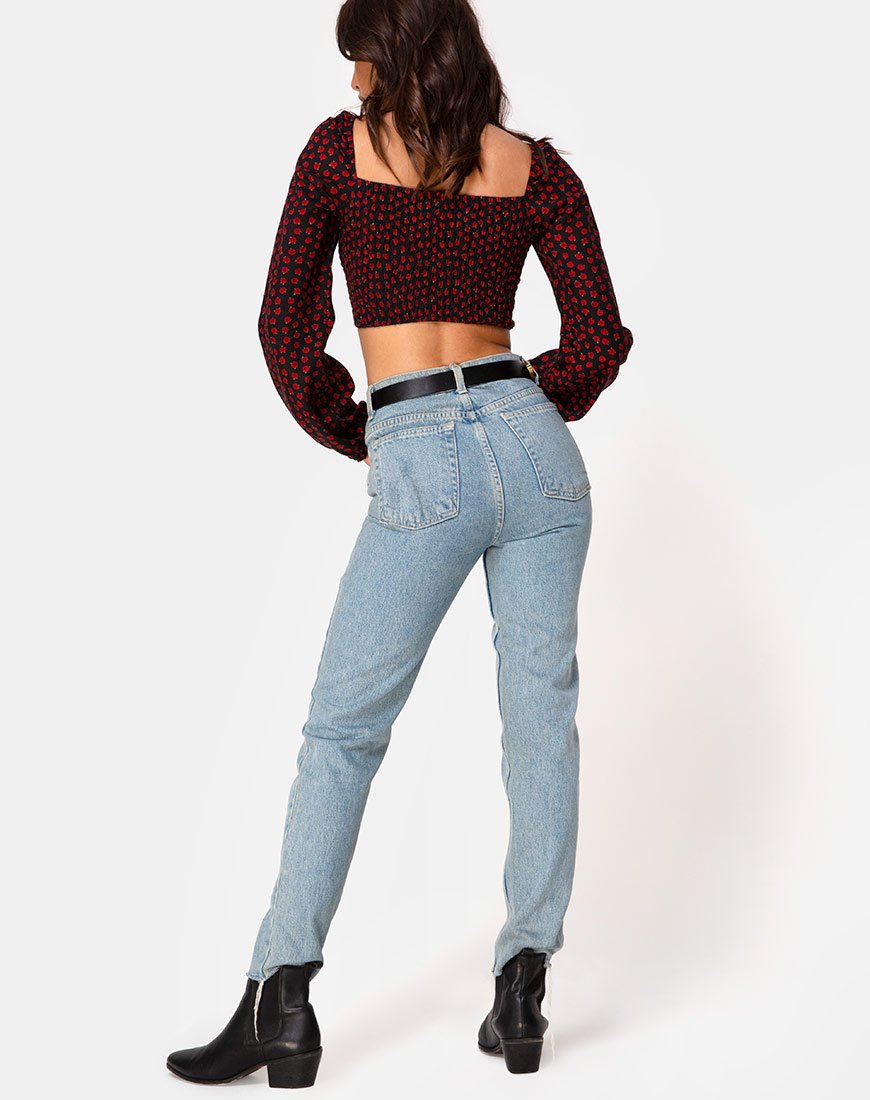 Immagine di Elina Top in Dotty Rose Nero