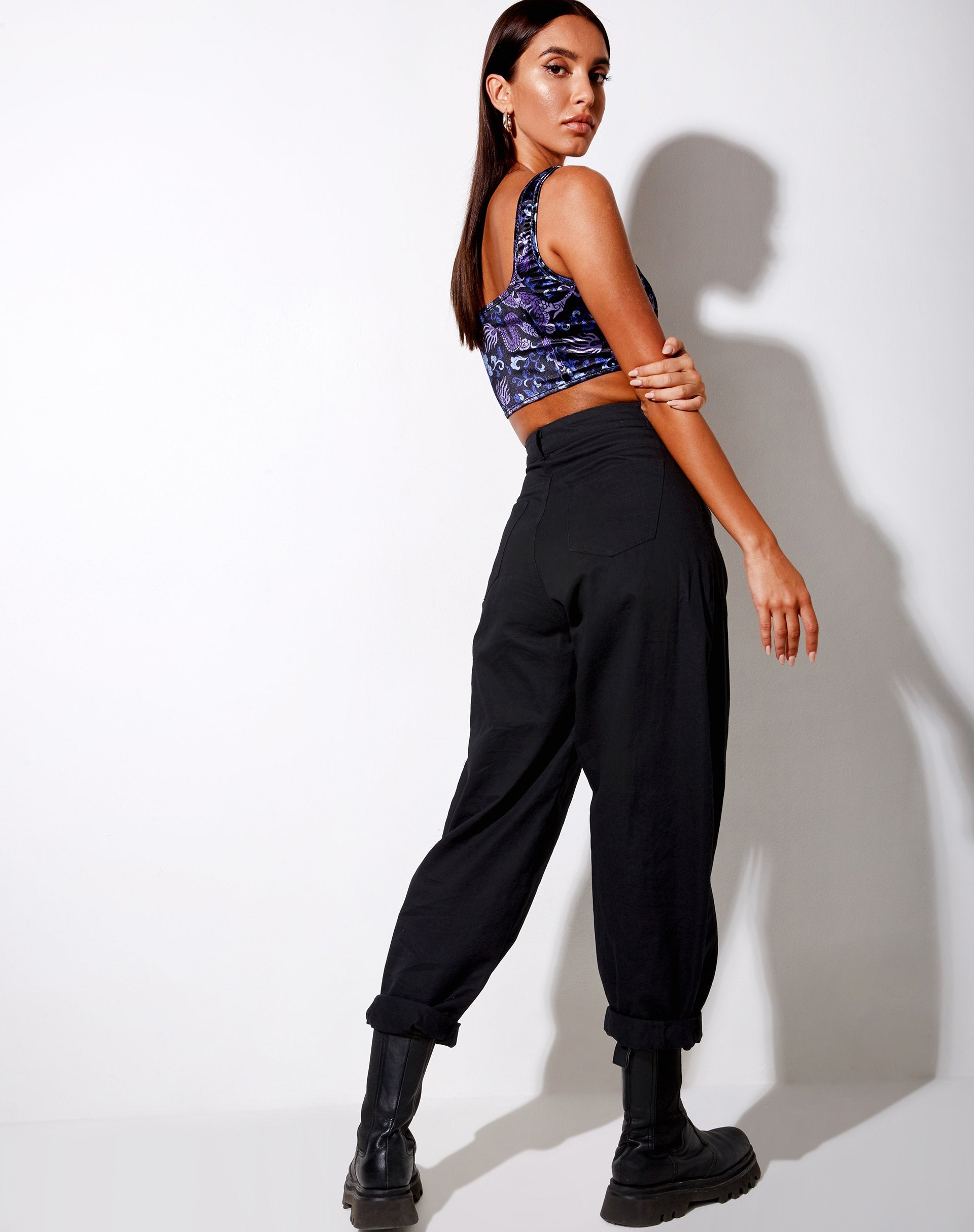 Immagine di Elix Crop Top in Dragon Blue