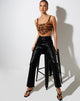 Immagine di Elix Crop Top in Persian Night Flock Marrone