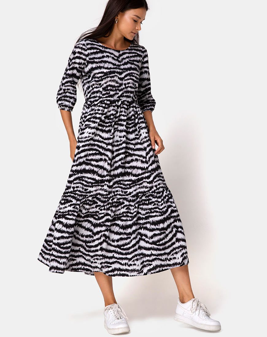 Ellery Abito Animal Drip Grigio