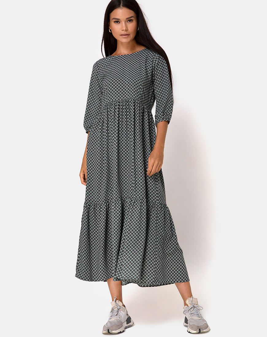 Maxi abito Ellery in verde Check it Out