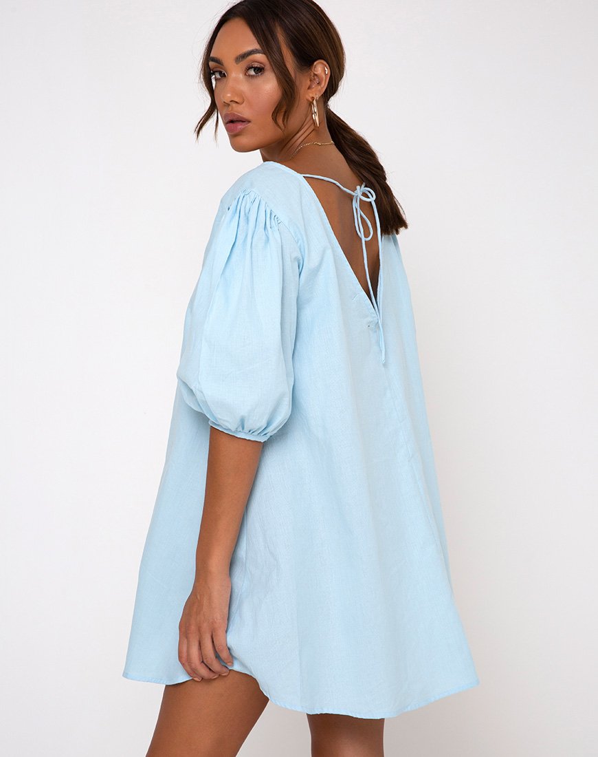 Immagine di Elna Babydoll Dress in Sky Blue