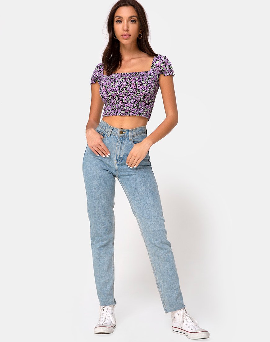 Immagine di Elso Crop Top in Lilla Blossom