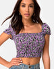 Immagine di Elso Crop Top in Lilla Blossom