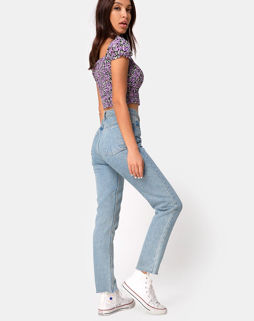 Immagine di Elso Crop Top in Lilla Blossom