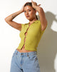 immagine di Elva Shirt in Bubble Jersey Olive Oil
