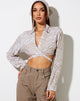 Immagine di Elyse Crop Top in tonalità zebra