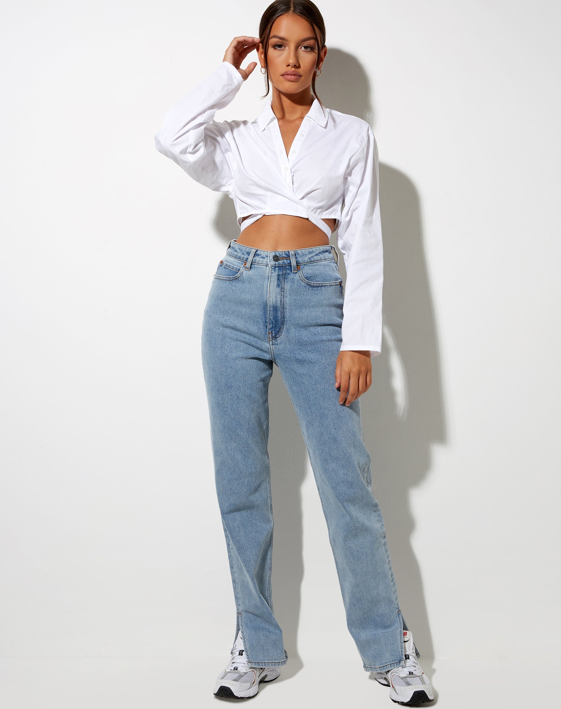 Immagine di Elyse Crop Top in bianco