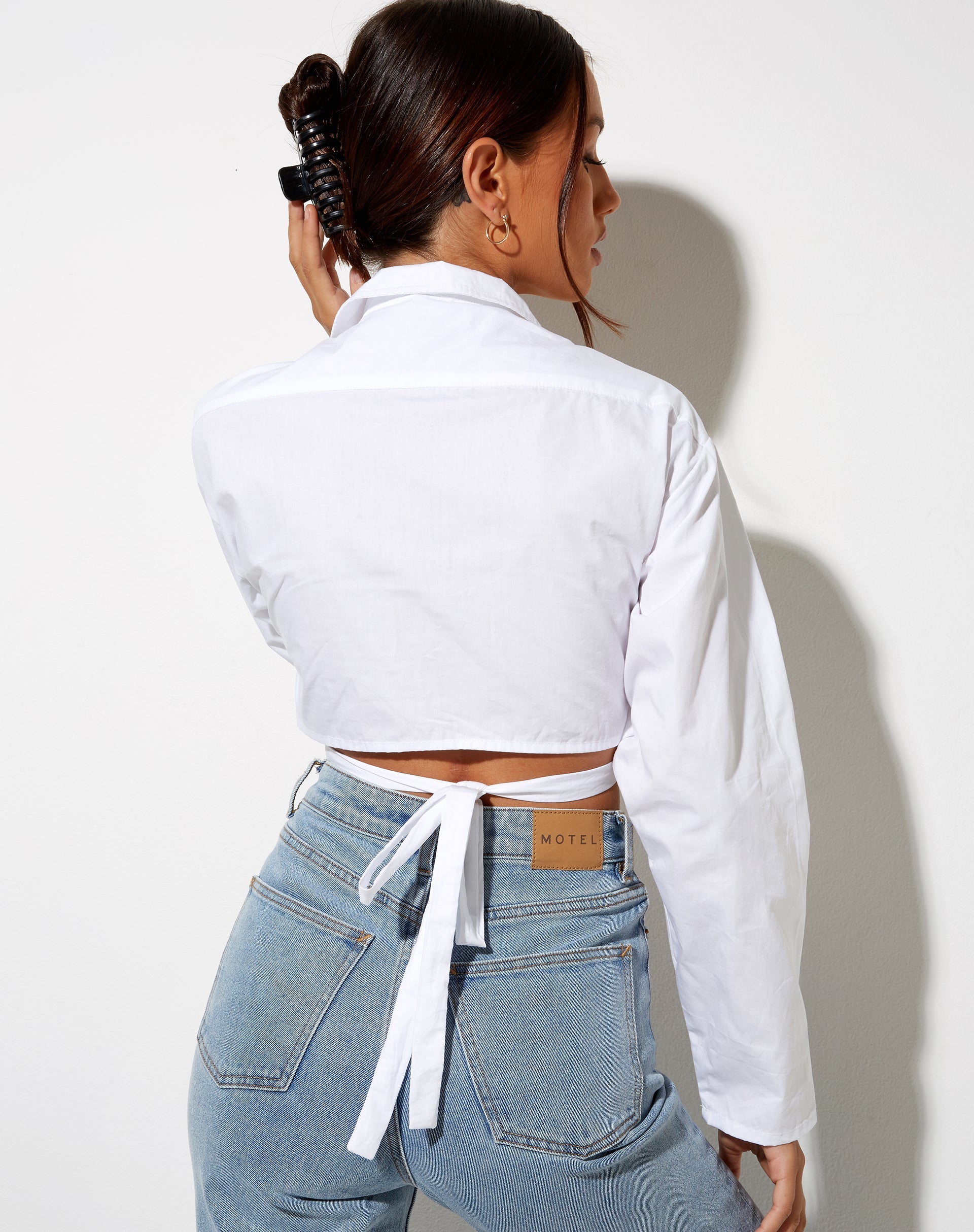 Immagine di Elyse Crop Top in bianco