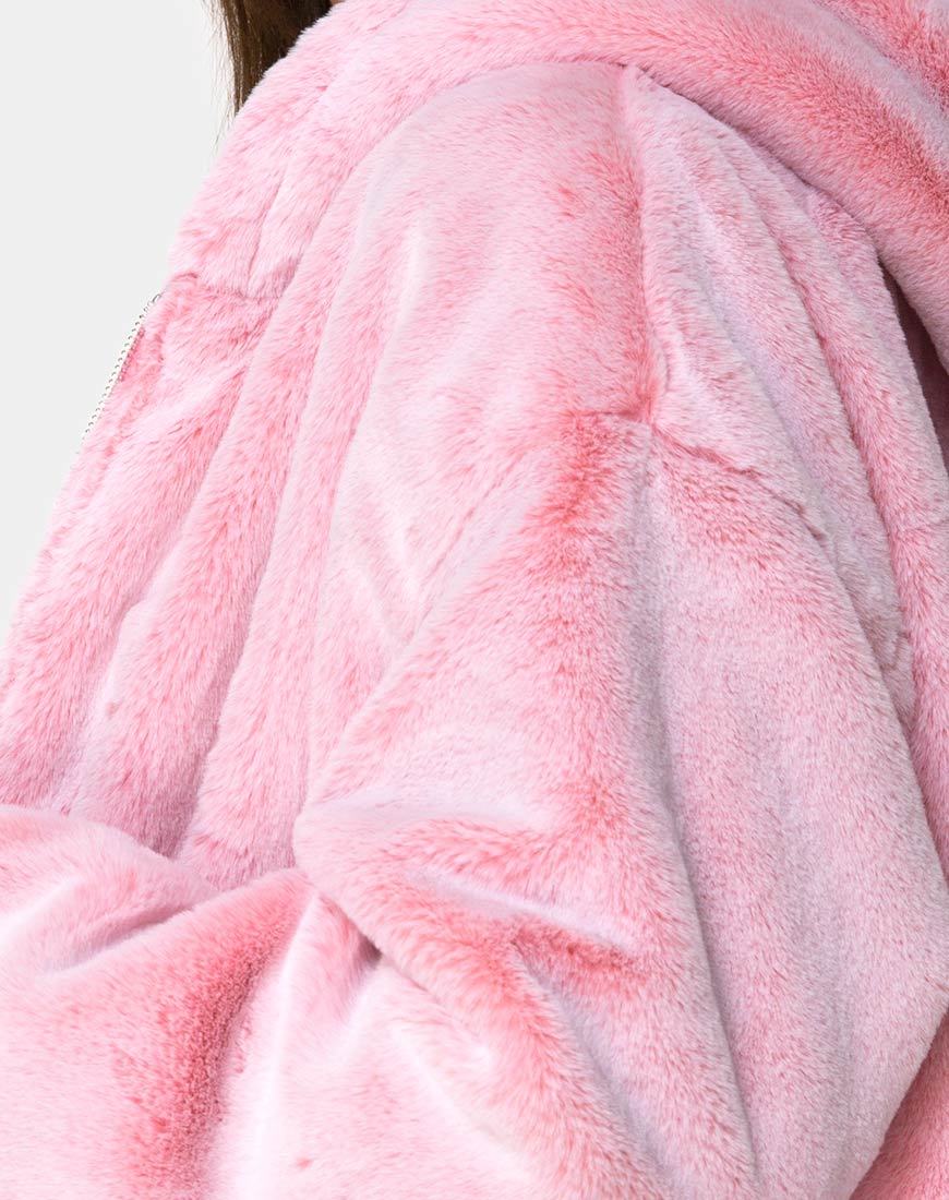 Immagine della giacca Emerson in pelliccia sintetica rosa
