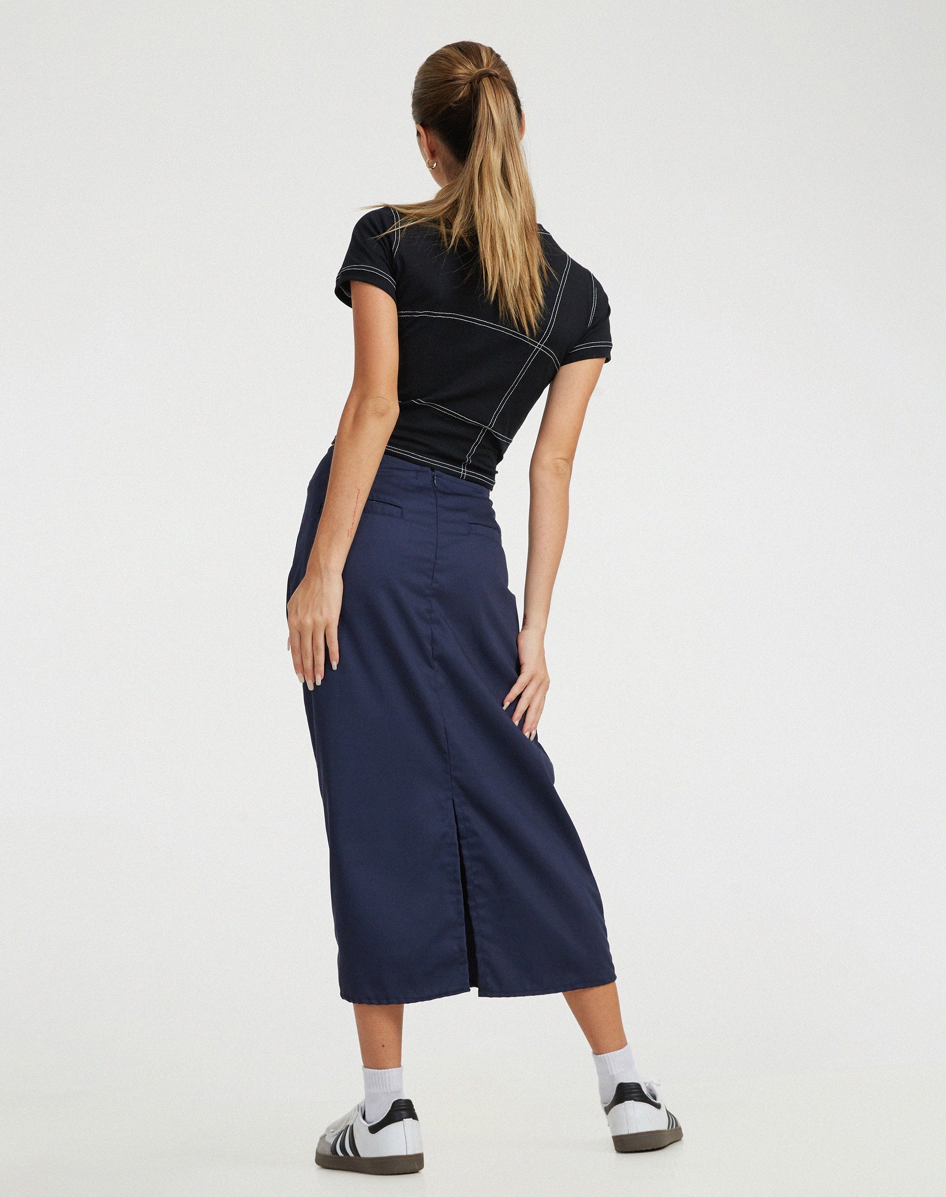 immagine di Enore Midi Skirt in Navy