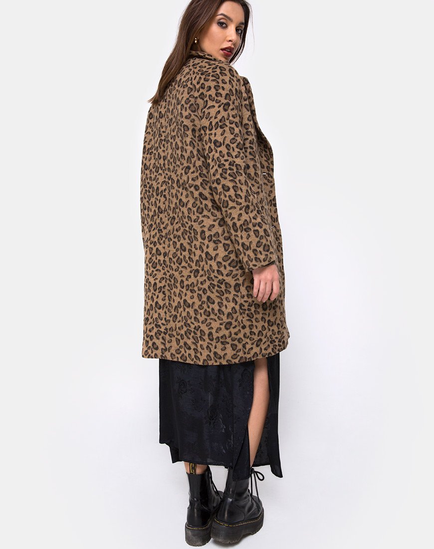 Immagine di Ernest Cappotto Boyfriend con stampa leopardo Grigio