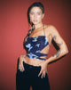 immagine di Ersa Cutout Top in Butterfly Watercolour Black