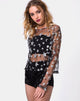 Immagine di Ether Top in rete glitterata Star Child
