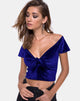 Immagine di Ettya Top in velluto navy