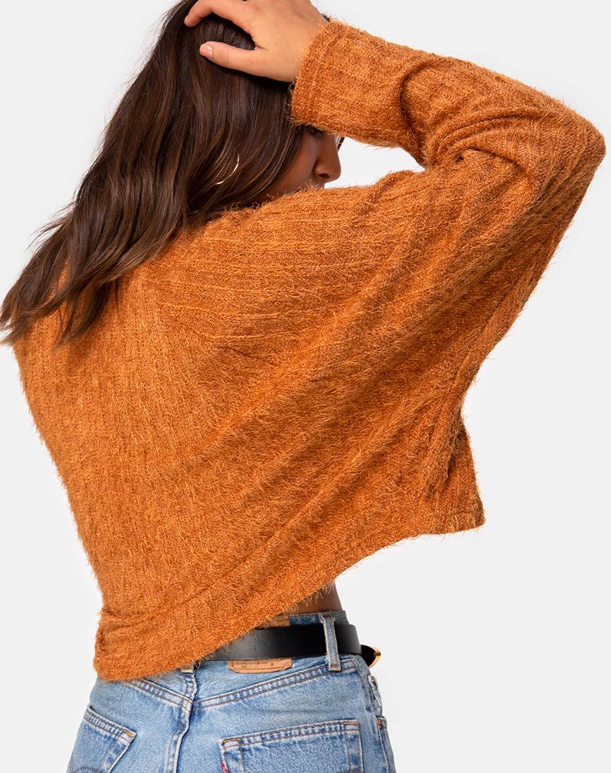 Felpa Evie in maglia ruggine