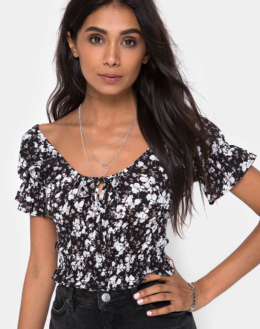 Immagine di Evony Top in Dark Wild Flower