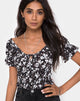Immagine di Evony Top in Dark Wild Flower