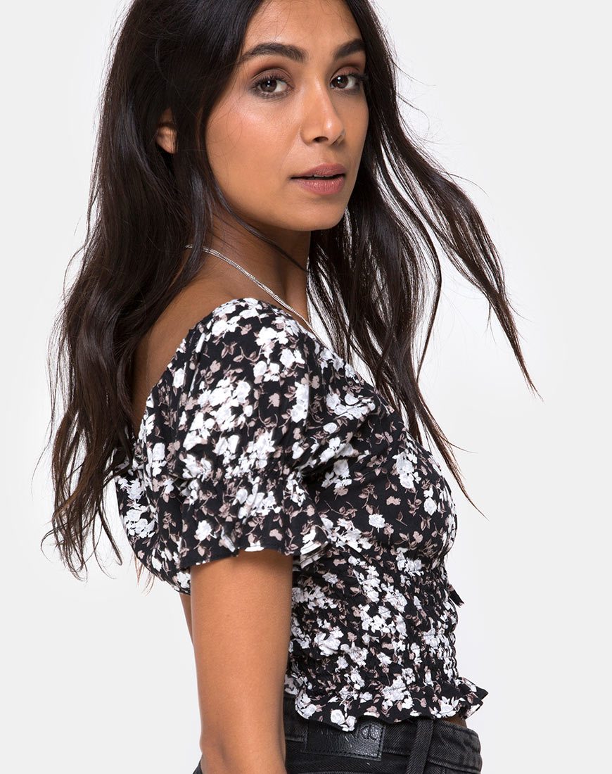 Immagine di Evony Top in Dark Wild Flower