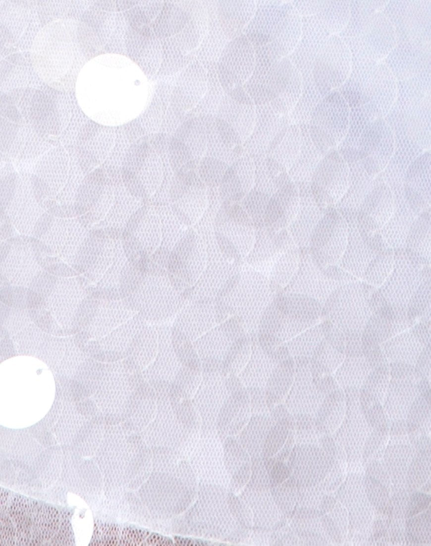 Immagine di Ewi, minigonna in paillettes disco chiaro