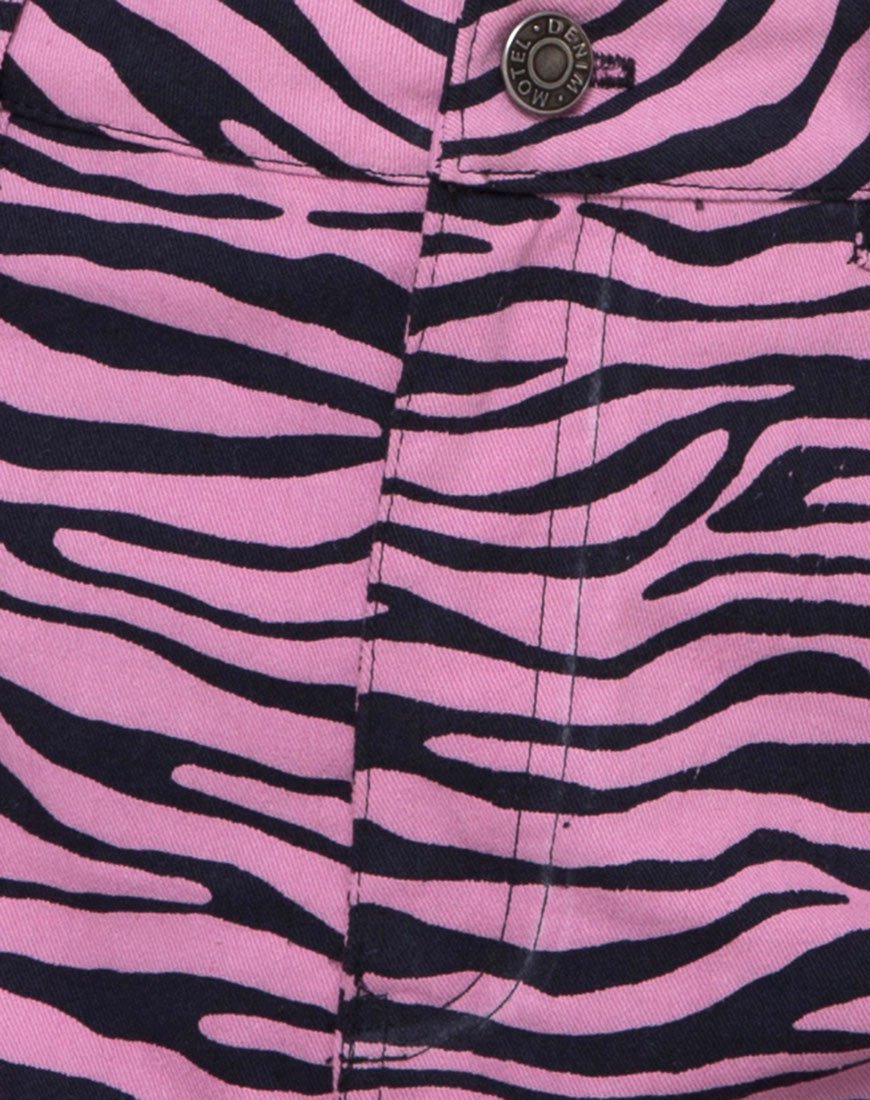 Immagine di Exni Mini Gonna in Zips Zebra Rosa