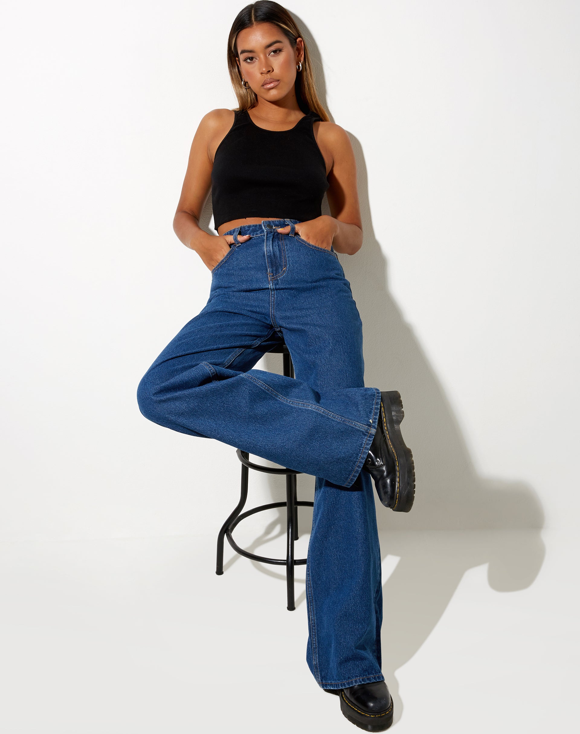 Immagine di Extra Wide Jean in Classic Blue