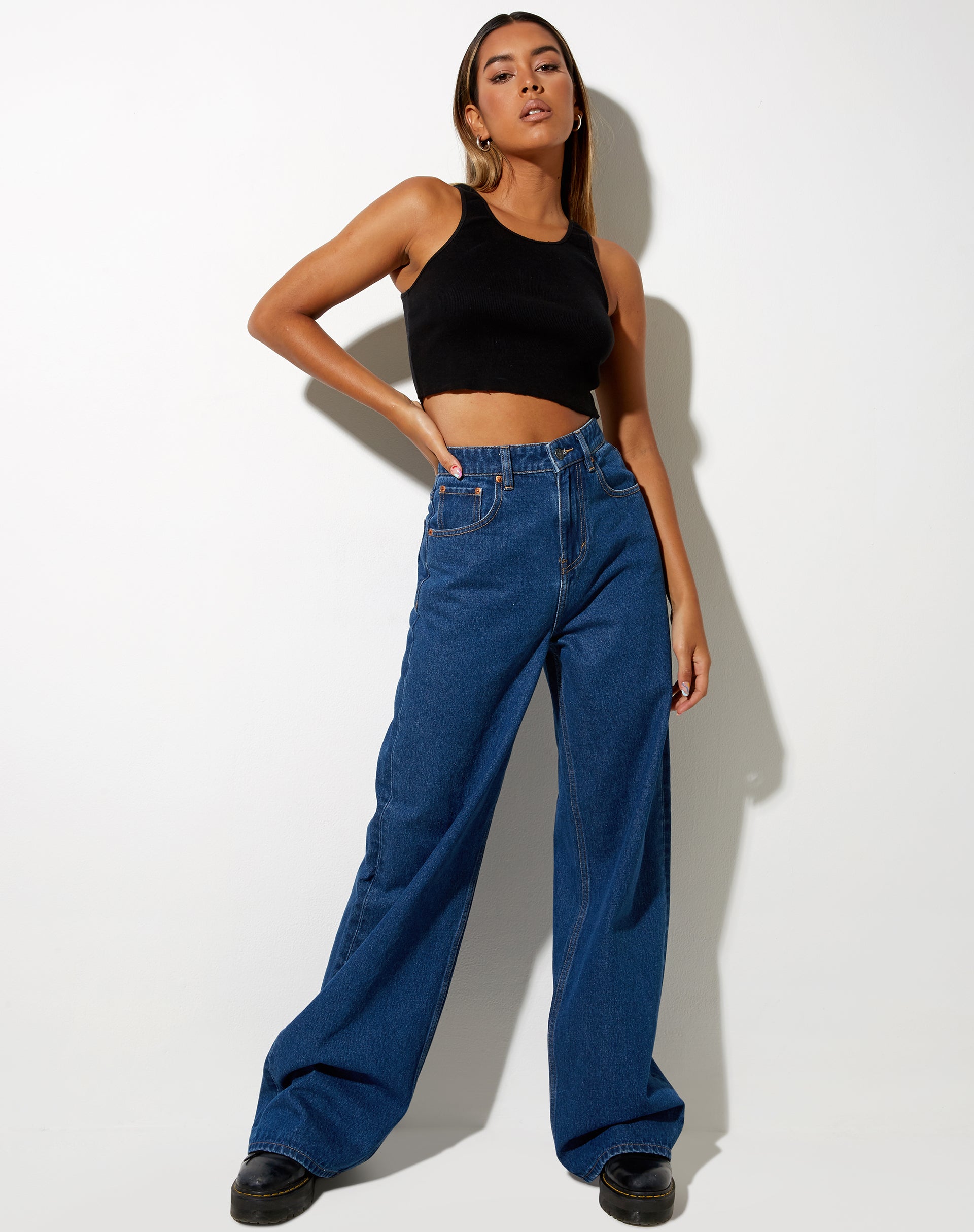 Immagine di Extra Wide Jean in Classic Blue