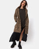 Immagine di Ernest Cappotto Boyfriend con stampa leopardo Grigio