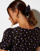 Immagine di Scrunchie in Pretty Petal Caffè e Viola