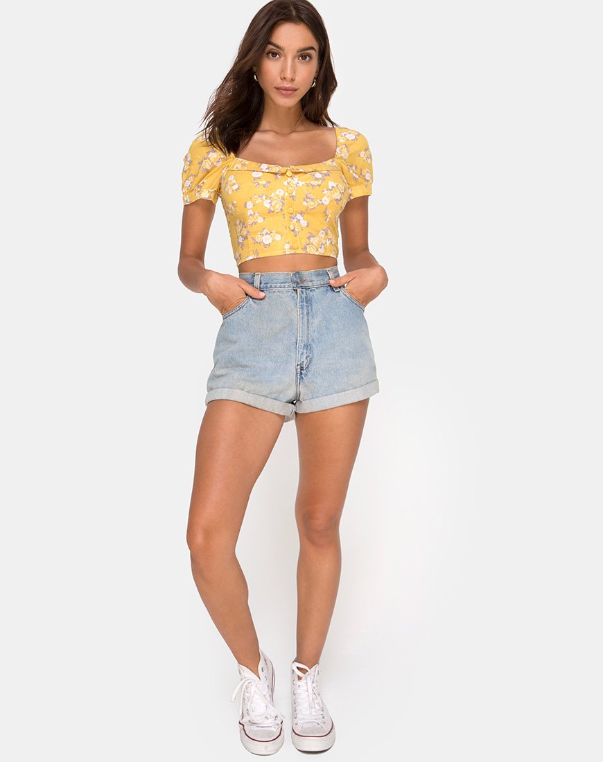 Immagine di Fahrani Top in Rose Bunch Yellow