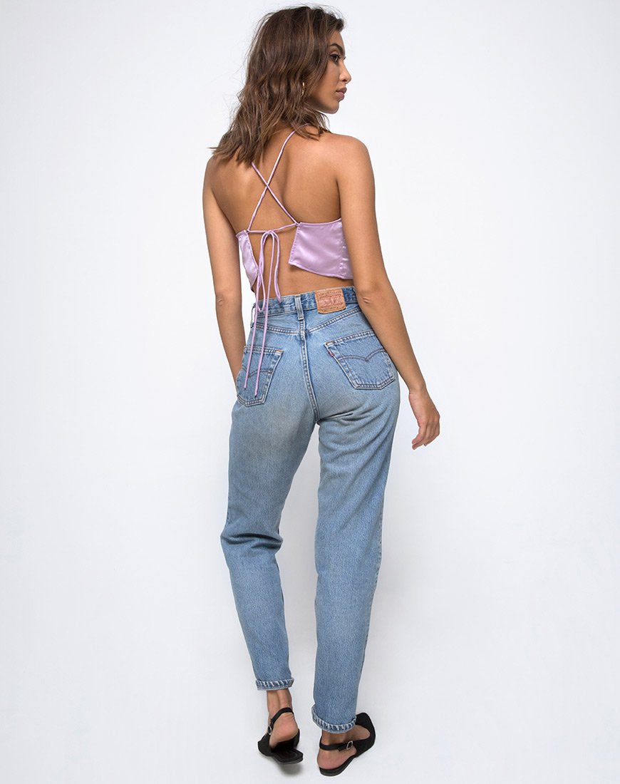 Immagine di Fair Cami Top in Satin Lilla