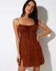 Immagine di Famala Mini Abito in Dainty Daisy Bombay Brown