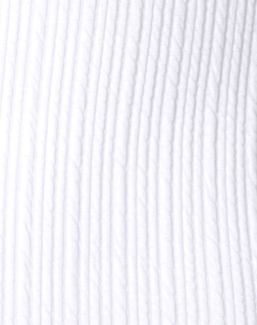 Immagine di Farlie Bodycon Dress in Multi Rib Ivory