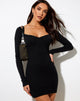 Immagine di Indri Mini Dress in Rib Black