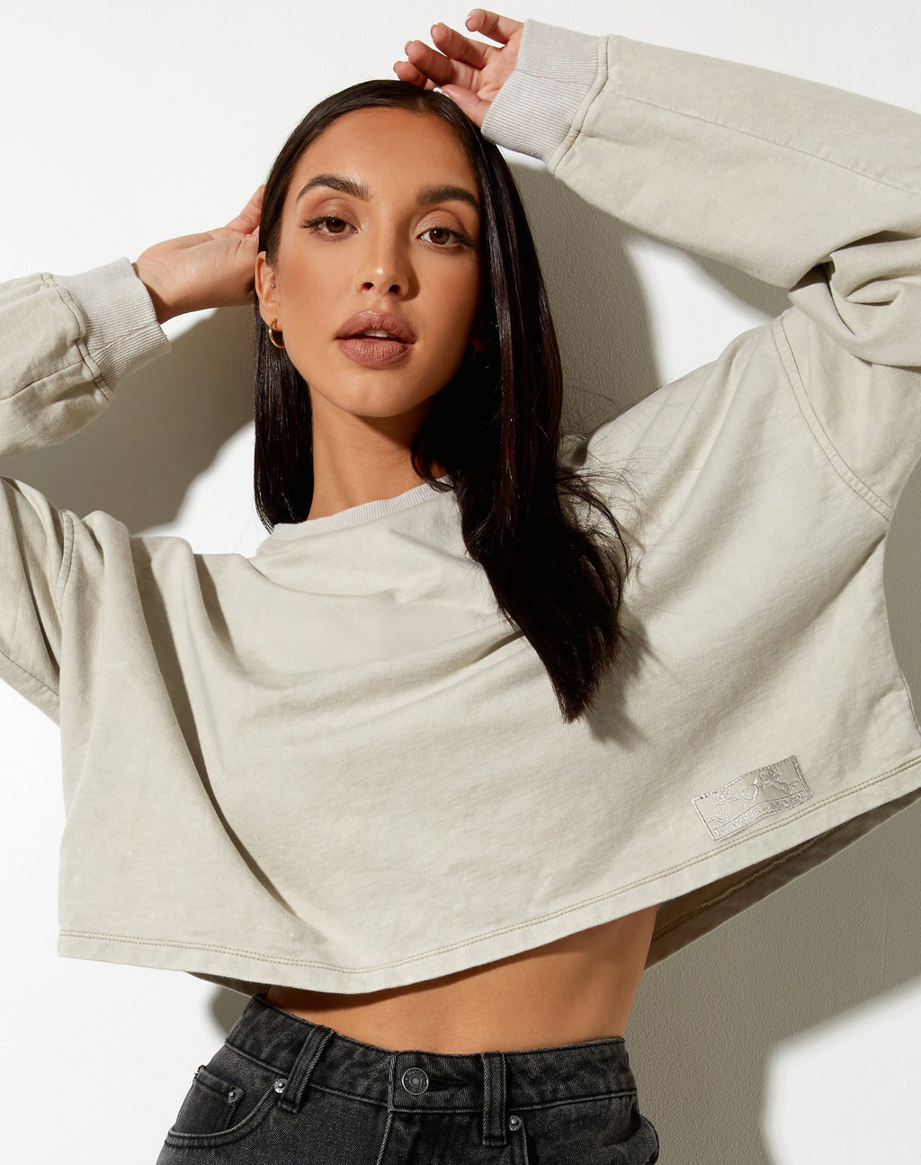 Crop top Fawly in latte di cocco Cherub Lamour Label Embro