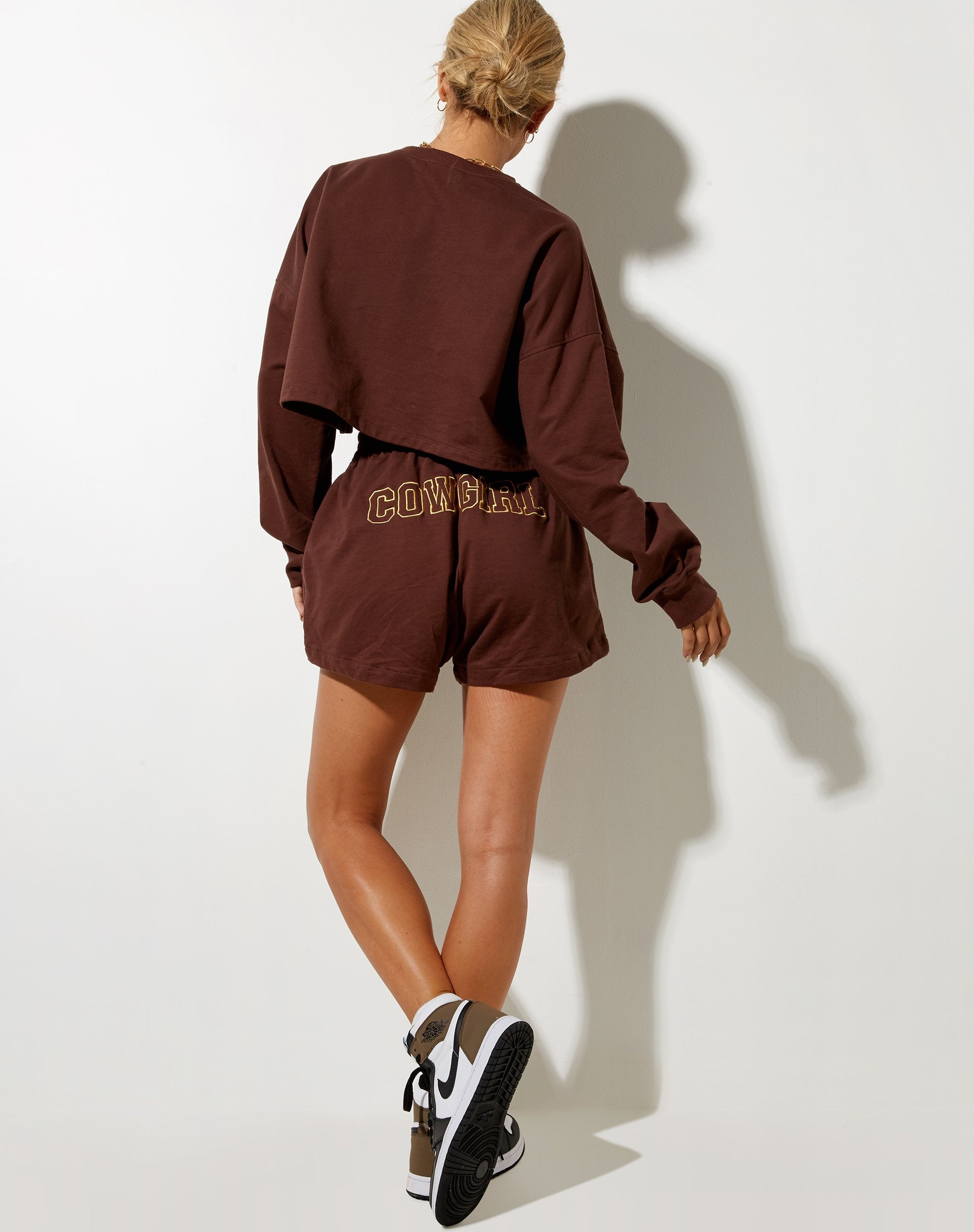Immagine di Fawly Crop Top in mogano profondo Cowgirl Embro