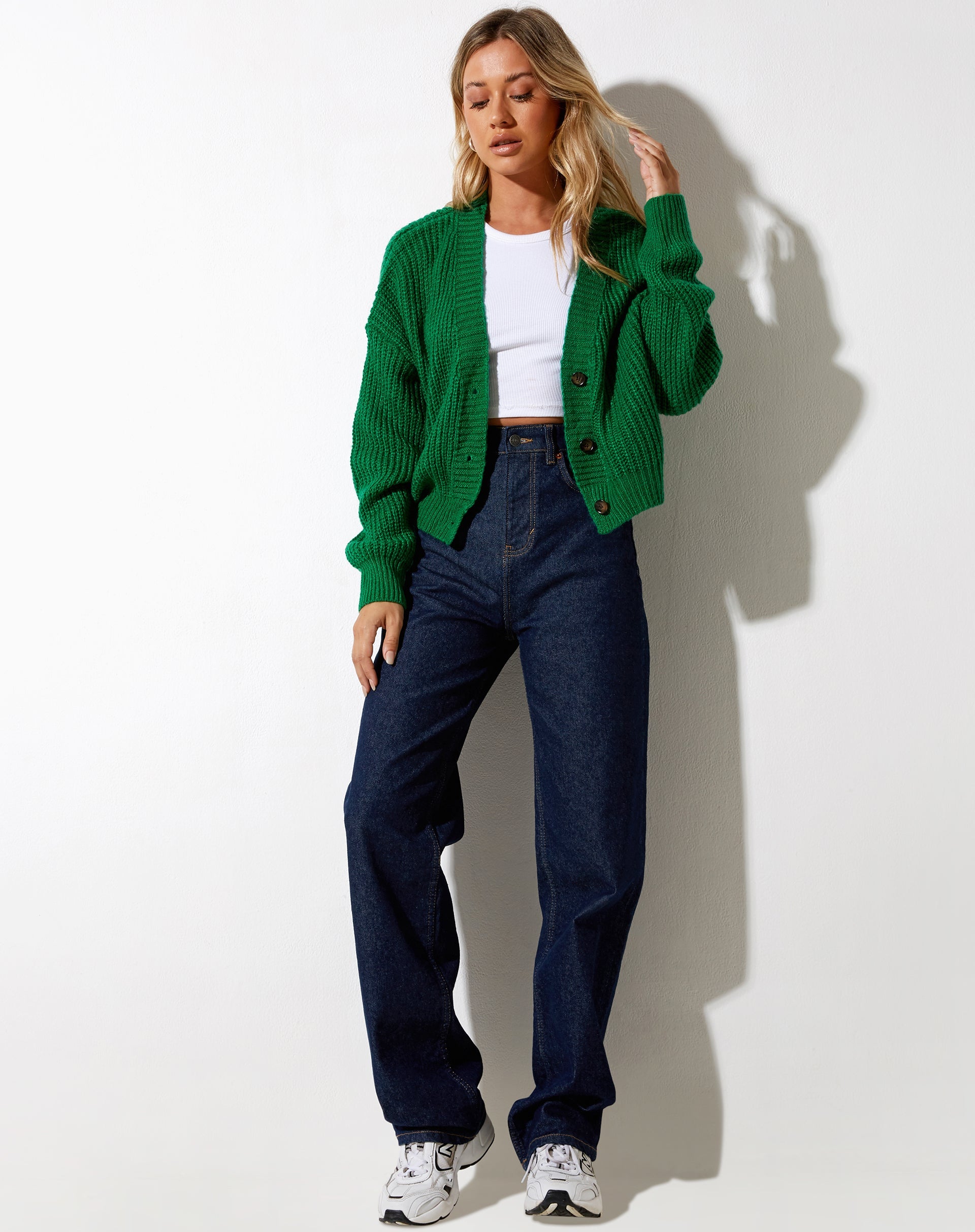 Immagine di Faya Cardi in maglia verde